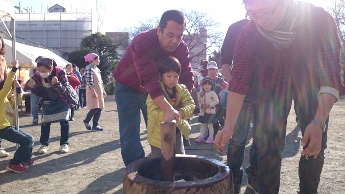 関野原自治会もちつき３